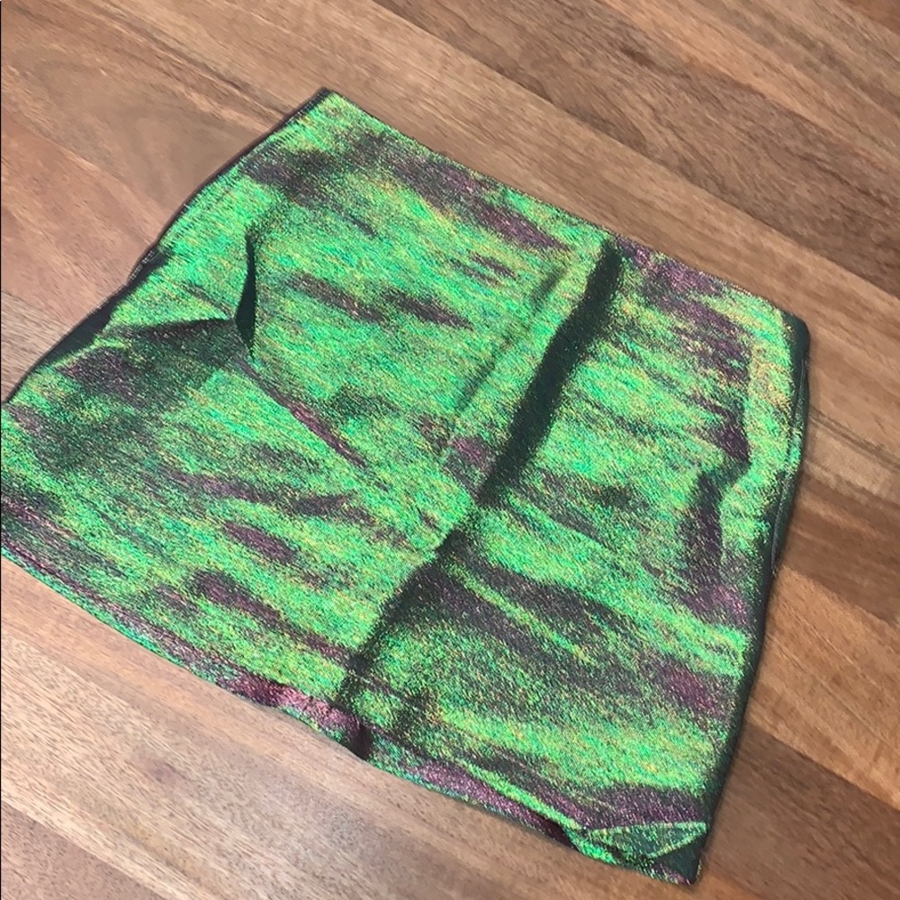 Metallic Urban Outfitters skirt